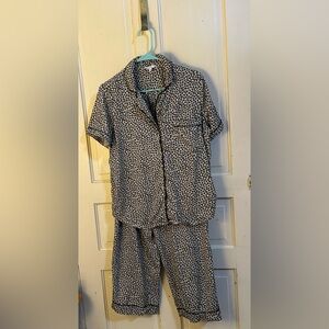 Leopard print pajama set size L (12-14)